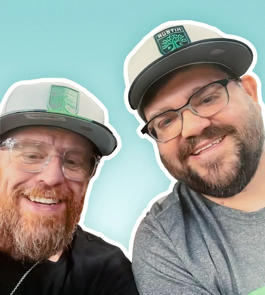 Justin Johnson and Blake Perkins, owners of Card Gurus